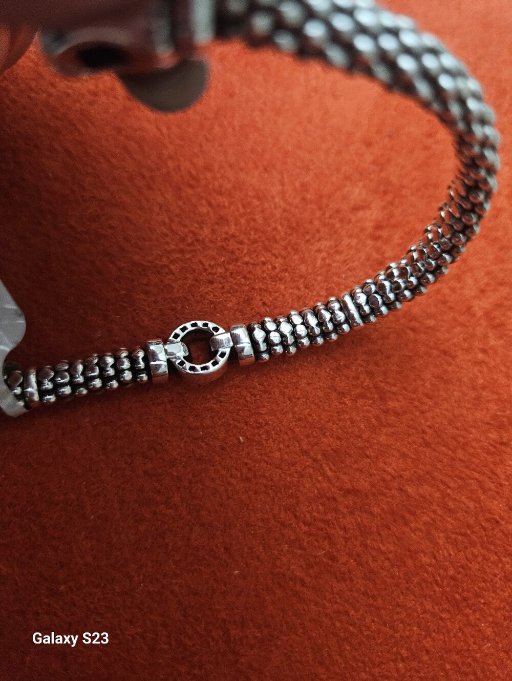 LAGOS Enso Diamond Circle Caviar Bracelet in Sterling Silver - Picture 3 of 9